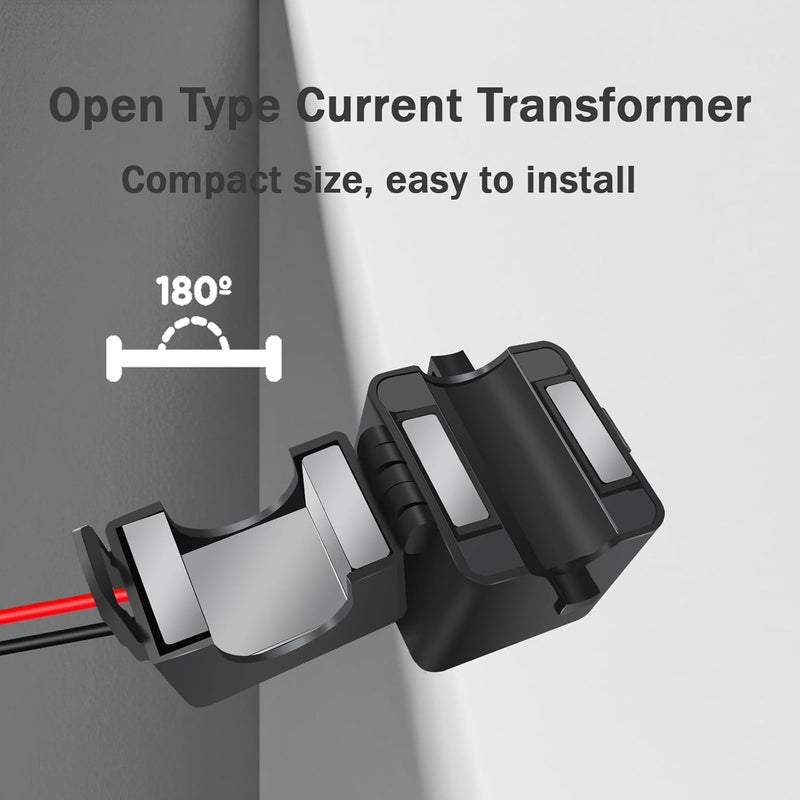 nodehawk 150A Split Core Current Sensor Transformer 3000:1 Ratio AC Current Transformer Coil, Mini Split-CT for Energy Meter - Image 4